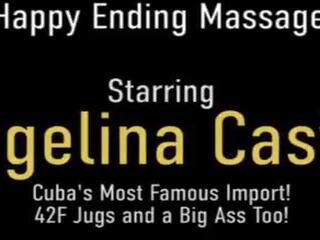 Groovy Massage And Pussy Fucking&excl; Cuban beauty Angelina Castro Gets Dicked&excl;