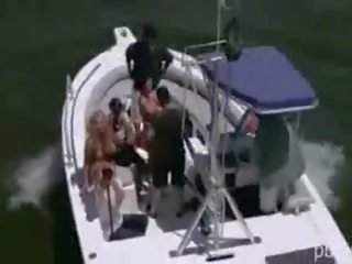 Чарівний і дика плейбой приятелі справи оголена parasailing