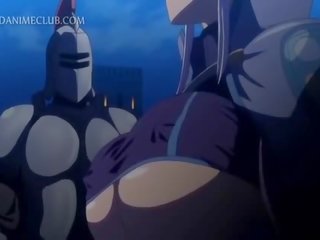 Prsatá 3d anime hottie na koni starving penis s chtíč
